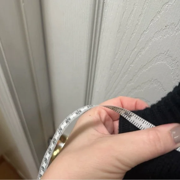 ME+EM wool cashmere sweater Dress Sleeveless Black Knit M/L - Picture 8 of 11